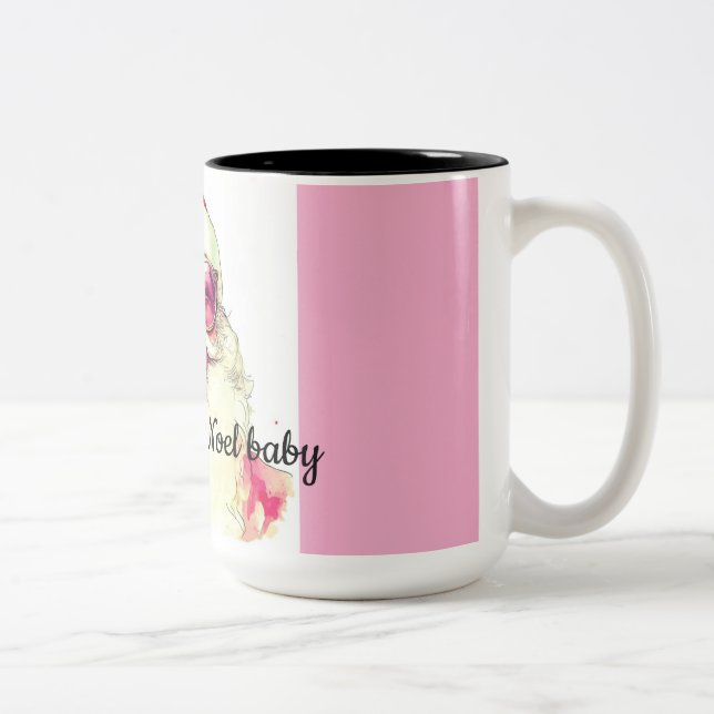 Bicolor taza de Papá Noel (Derecha)