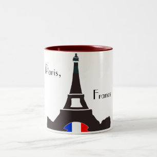 Bicolor Taza de París Francia