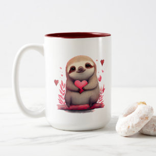 Bicolor Taza de Perezoso Adorable