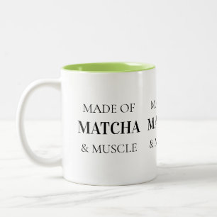 Bicolor Taza de Pilates con Tipografía Negra Simple y Cita