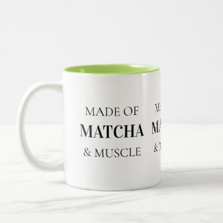 Bicolor Taza de Pilates con Tipografía Negra Simple y Cita