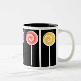 Bicolor Taza de piruleta