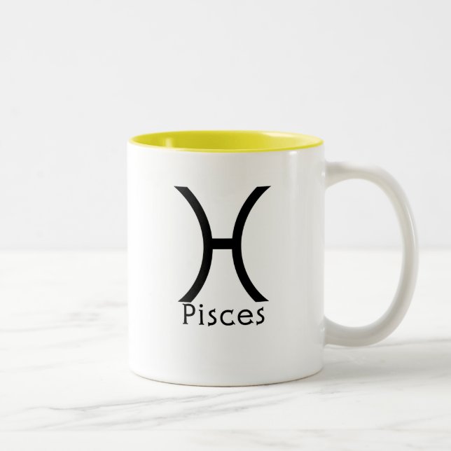 Bicolor Taza de Piscis (Derecha)