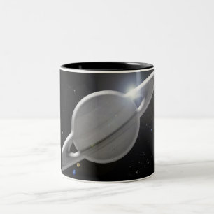 Bicolor taza de plata de Saturno