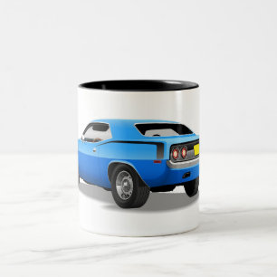 Bicolor Taza de Plymouth azul 'Cuda