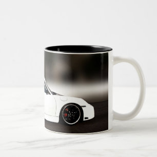 Bicolor TAZA de PORCHE (el deletreo correcto la consigue
