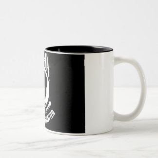 Bicolor Taza de POW/MIA "le no olvidan "