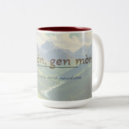 Bicolor Taza de proverbio haitiano – Dèyè Mòn Gen Mòn