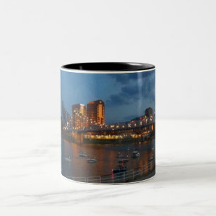 Bicolor Taza de puente colgante de Juan A. Roebling
