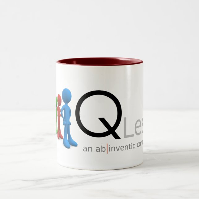 Bicolor Taza de QLess (Centro)