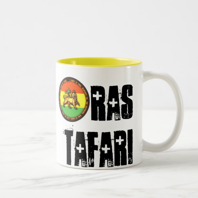 Bicolor Taza de Ras Tafari - amarillo (Derecha)