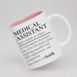 Bicolor Taza de regalo de agradecimiento para Asistente Mé