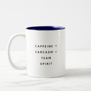 Bicolor Taza de regalo de humor de oficina con citas diver