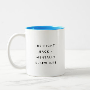 Bicolor Taza de regalo de humor de oficina con citas diver
