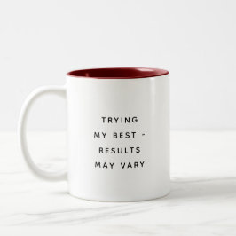 Bicolor Taza de regalo de humor de oficina con citas diver