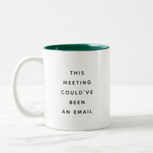 Bicolor Taza de regalo de humor de oficina con citas diver