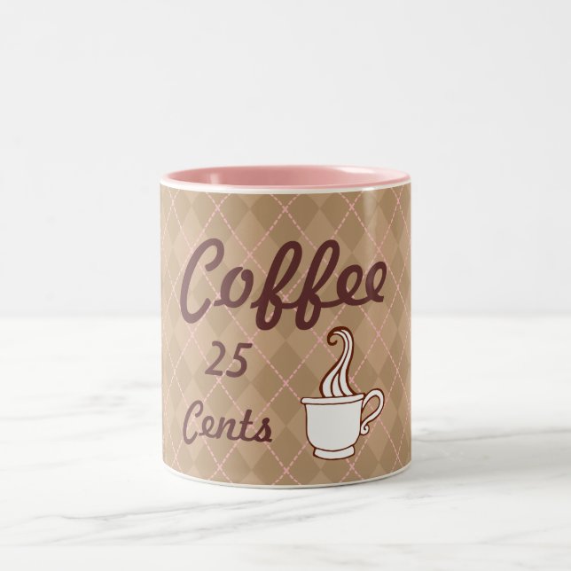 Bicolor Taza de regalo para cafetería (Centro)