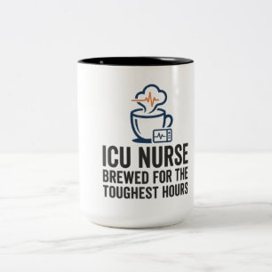 Bicolor Taza de regalo para enfermera de UCI