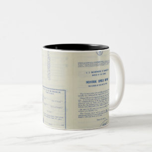 Bicolor Taza de Registro del Censo