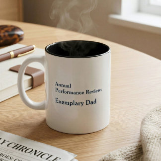 Bicolor Taza de rendimiento ejemplar personalizada para pa
