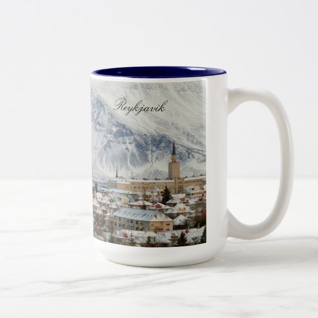 Bicolor Taza de Reykjavik Islandia (Derecha)