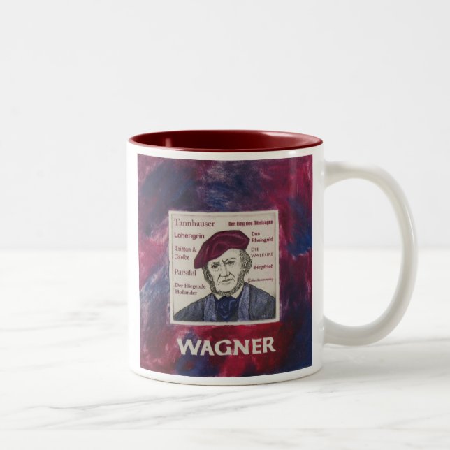 Bicolor Taza de Richard Wagner (Derecha)