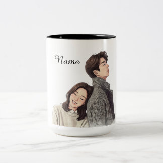 Bicolor Taza de Romance de K-Drama Goblin