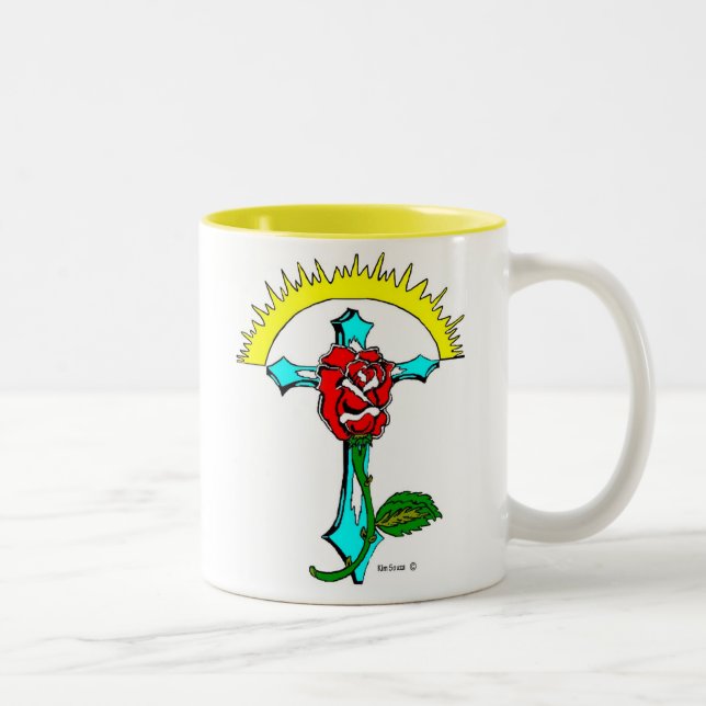 Bicolor Taza de Rose_Cross (Derecha)