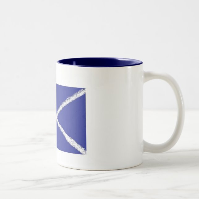 Bicolor Taza de Saltire (Derecha)