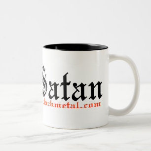 Bicolor Taza de Satan del saludo