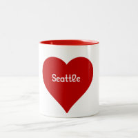 Taza de Seattle del corazón