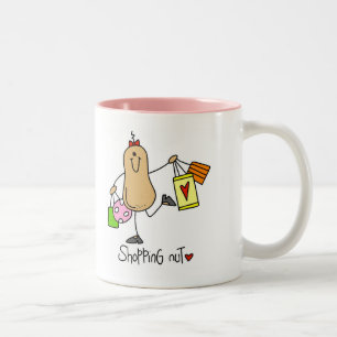 Bicolor Taza de Shopping Nut