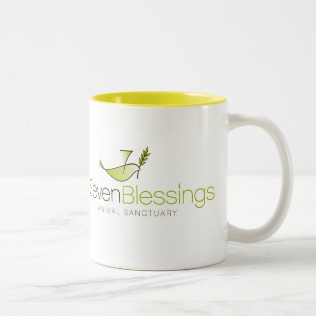 Bicolor Taza de siete bendiciones (Derecha)