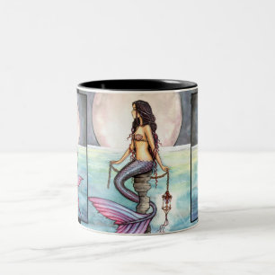 Bicolor Taza de Sirena Encantada por Molly Harrison