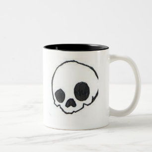 Bicolor Taza de Skully