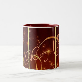 Bicolor Taza de Starburst de los remolinos del oro del