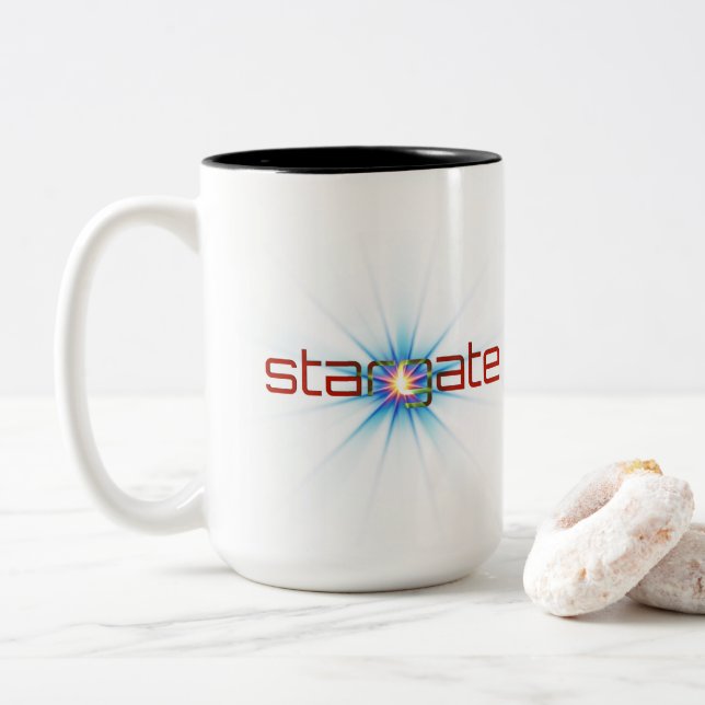Bicolor Taza de Stargate (Con donut)