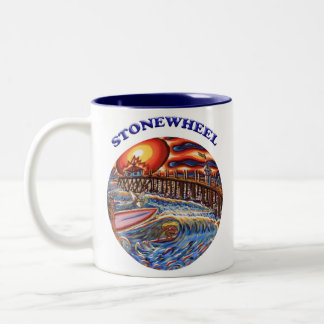 Bicolor Taza de Stonewheel Surfin