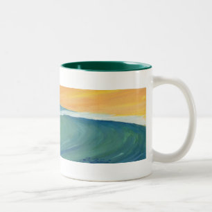 Bicolor taza de surf
