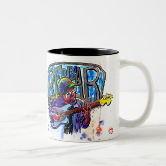 Bicolor Taza de tapa de primos de Redbar