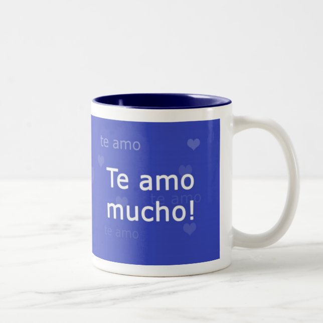 Bicolor Taza de Te Amo (Derecha)