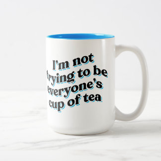 Bicolor Taza de té [cian]