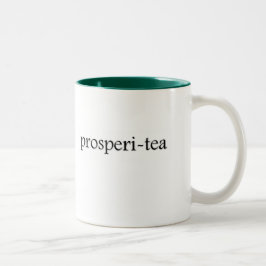 Bicolor taza de té del Prosperi-té