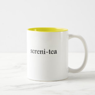 Bicolor taza de té del Sereni-té