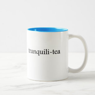Bicolor taza de té del Tranquili-té