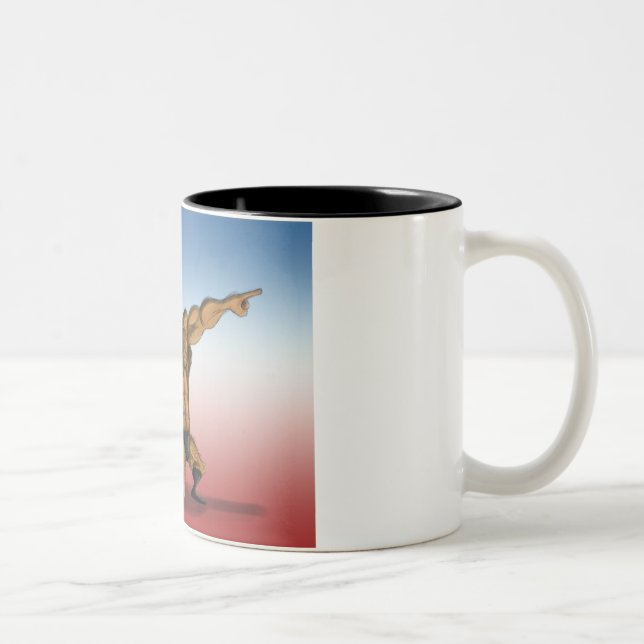 Bicolor Taza de Teddy Roosevelt (Derecha)