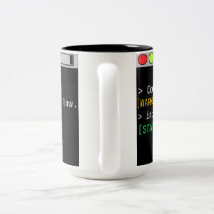 Bicolor Taza de Terminal de Protocolo de Café para Program