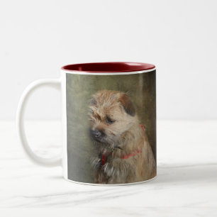 Bicolor Taza de Terrier de frontera