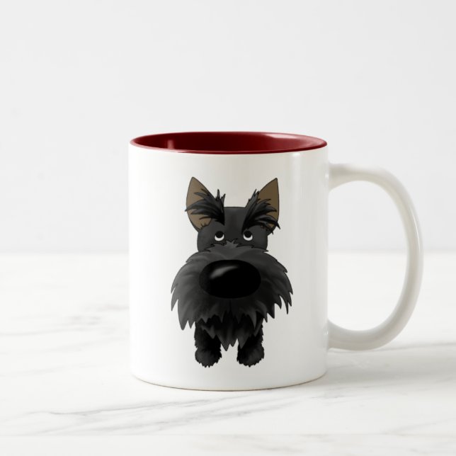 Bicolor Taza de Terrier del escocés (Derecha)