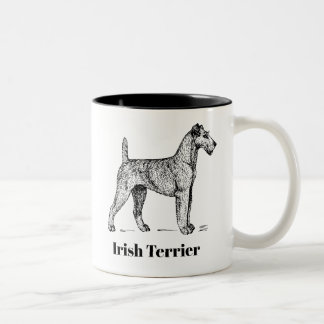 Bicolor Taza de Terrier irlandés